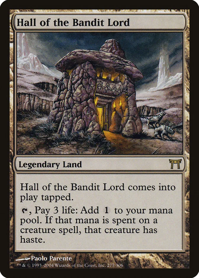 2004 Champions of Kamigawa Hall of the Bandit Lord #277 rare card image