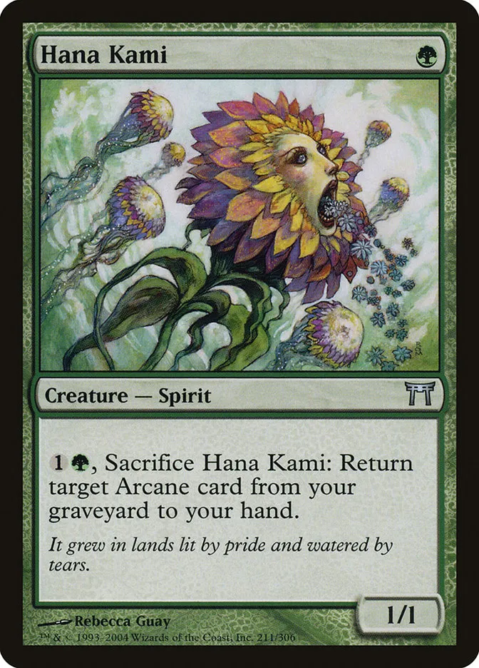 2004 Champions of Kamigawa Hana Kami #211 uncommon card image
