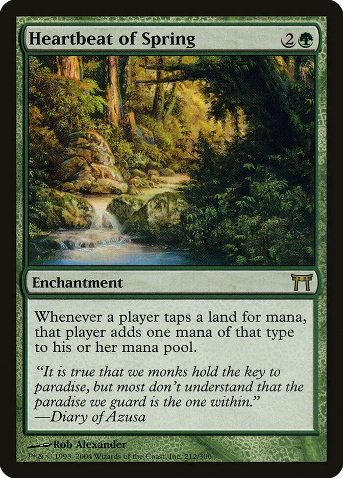 2004 Champions of Kamigawa Heartbeat of Spring #212 rare card image