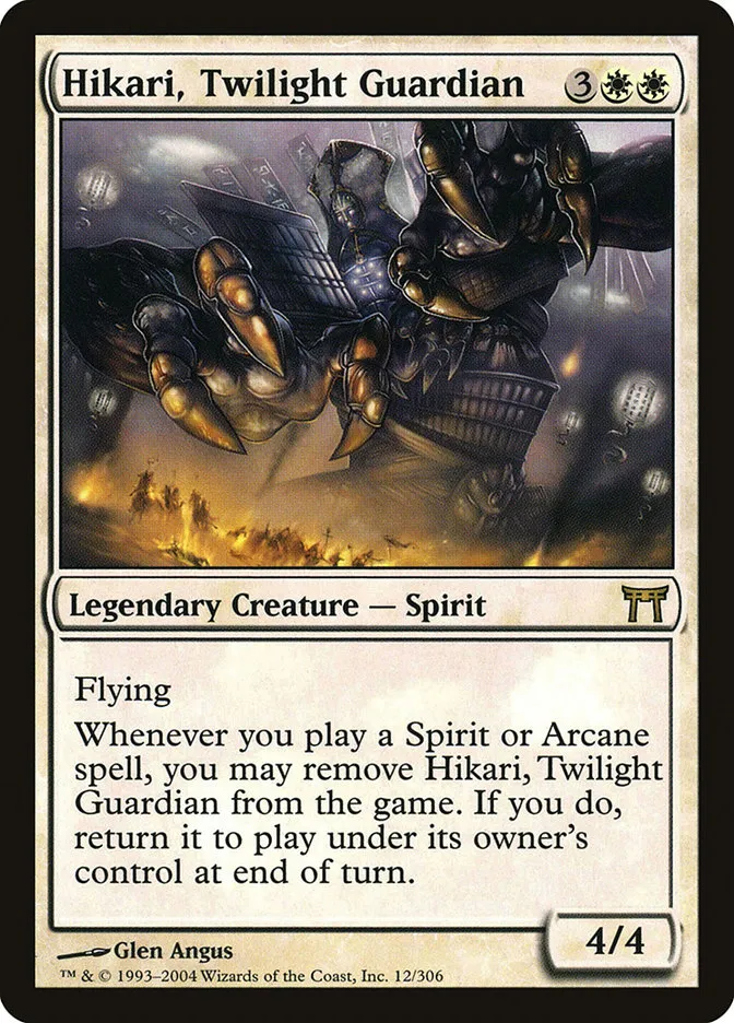 2004 Champions of Kamigawa Hikari, Twilight Guardian rare #12 rare card image