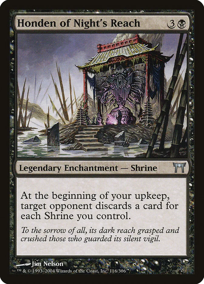 2004 Champions of Kamigawa Honden of Night's Reach #116 uncommon card image