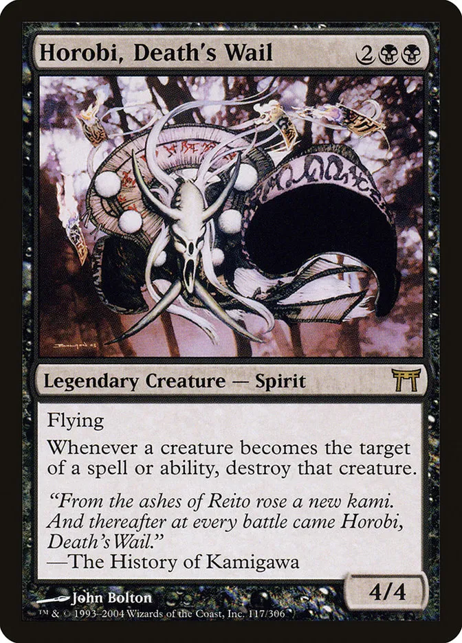 2004 Champions of Kamigawa Horobi, Death's Wail #117 rare card image