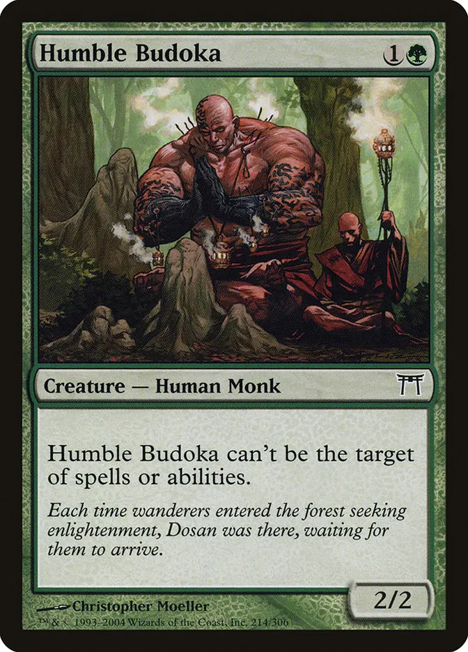2004 Champions of Kamigawa Humble Budoka #214 common card image