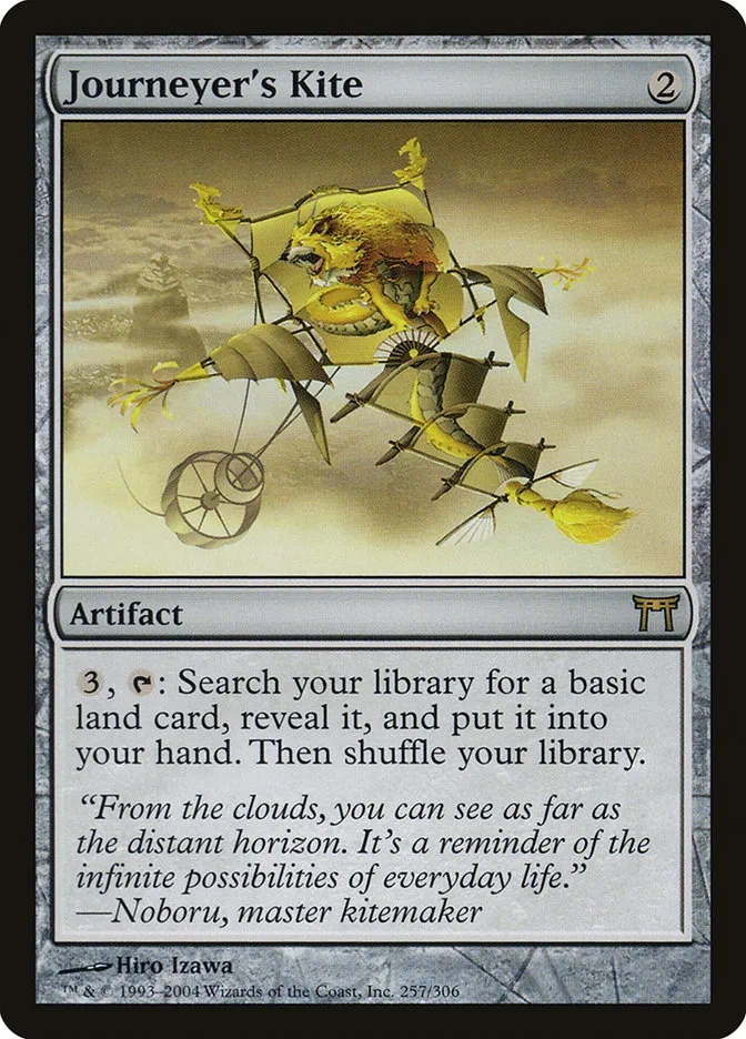 2004 Champions of Kamigawa Journeyer's Kite #257 rare card image