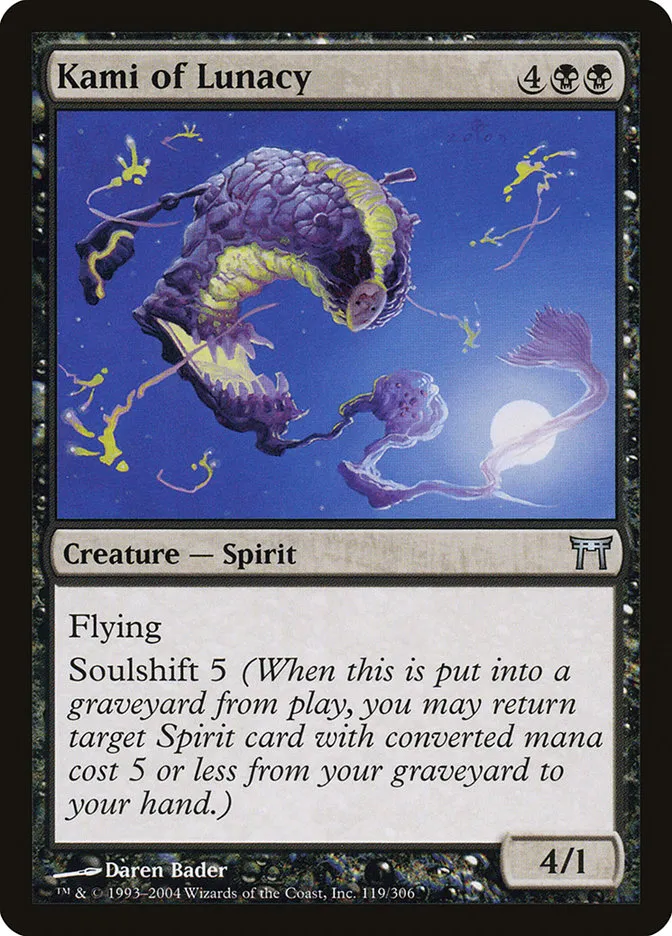 2004 Champions of Kamigawa Kami of Lunacy #119 uncommon card image