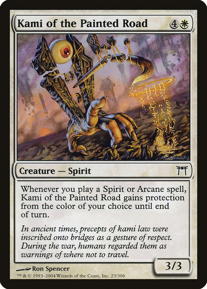 2004 Champions of Kamigawa Kami of the Painted Road common #23 common card image