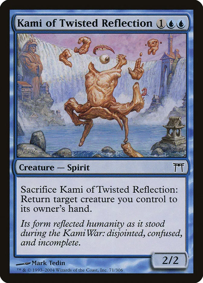 2004 Champions of Kamigawa Kami of Twisted Reflection #71 common card image