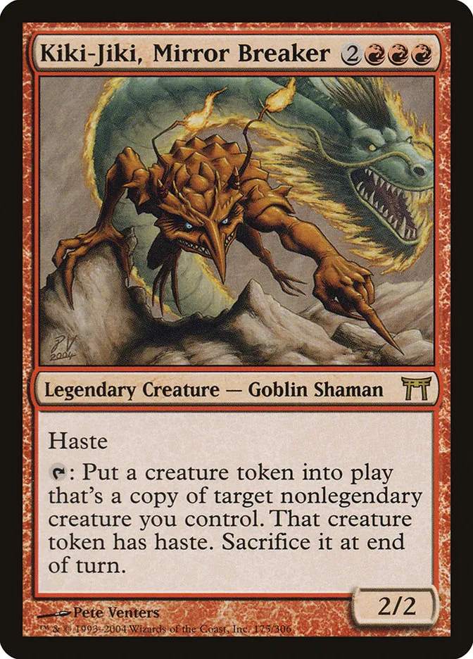 2004 Champions of Kamigawa Kiki-Jiki, Mirror Breaker rare #175 rare card image