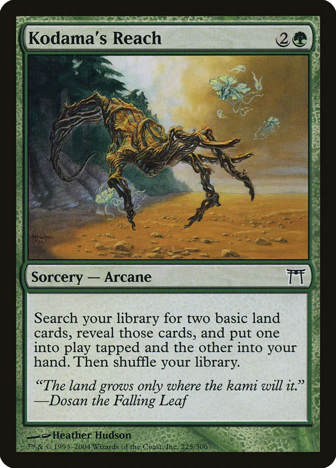 2004 Champions of Kamigawa Kodama's Reach #225 common card image