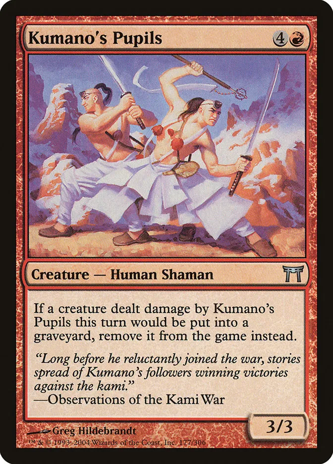 2004 Champions of Kamigawa Kumano's Pupils #177 uncommon card image
