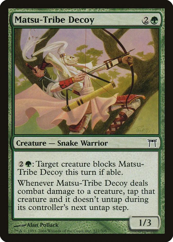 2004 Champions of Kamigawa Matsu-Tribe Decoy #227 common card image