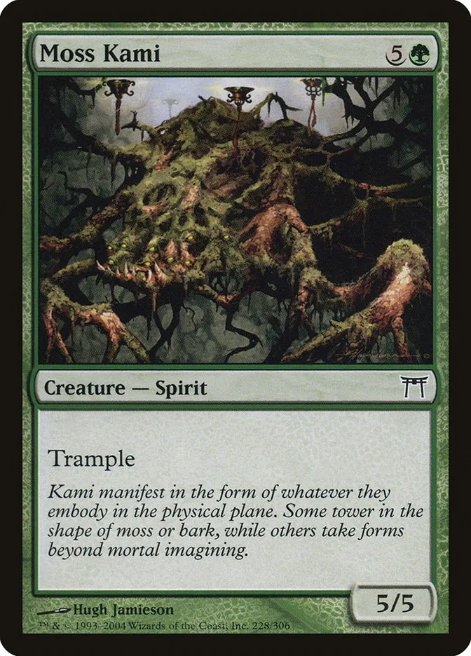 2004 Champions of Kamigawa Moss Kami #228 common card image