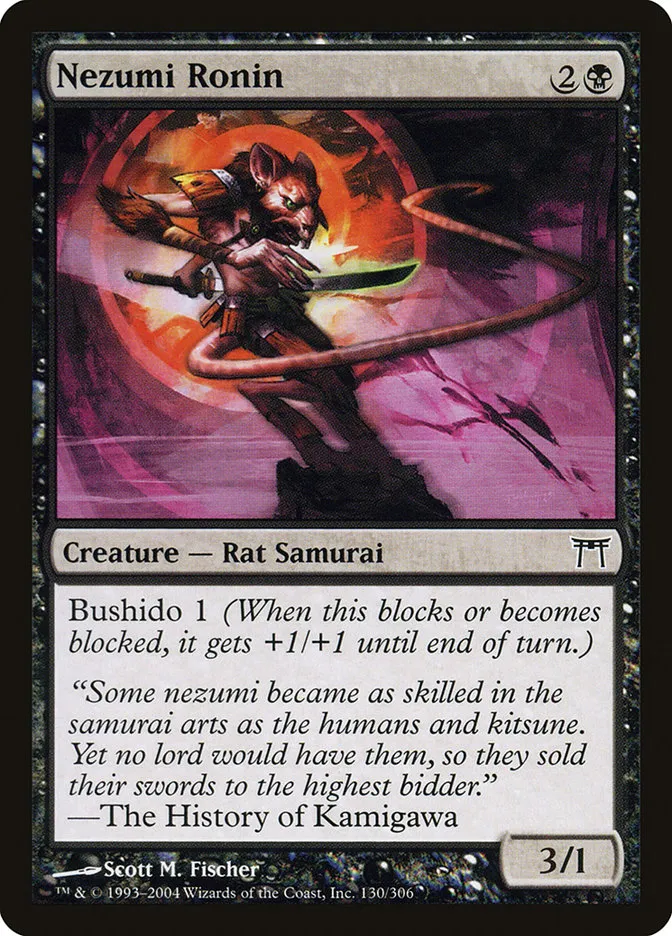 2004 Champions of Kamigawa Nezumi Ronin #130 common card image