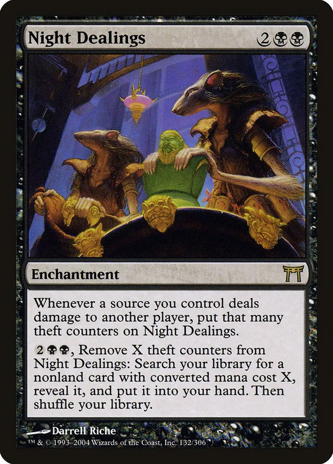 2004 Champions of Kamigawa Night Dealings #132 rare card image