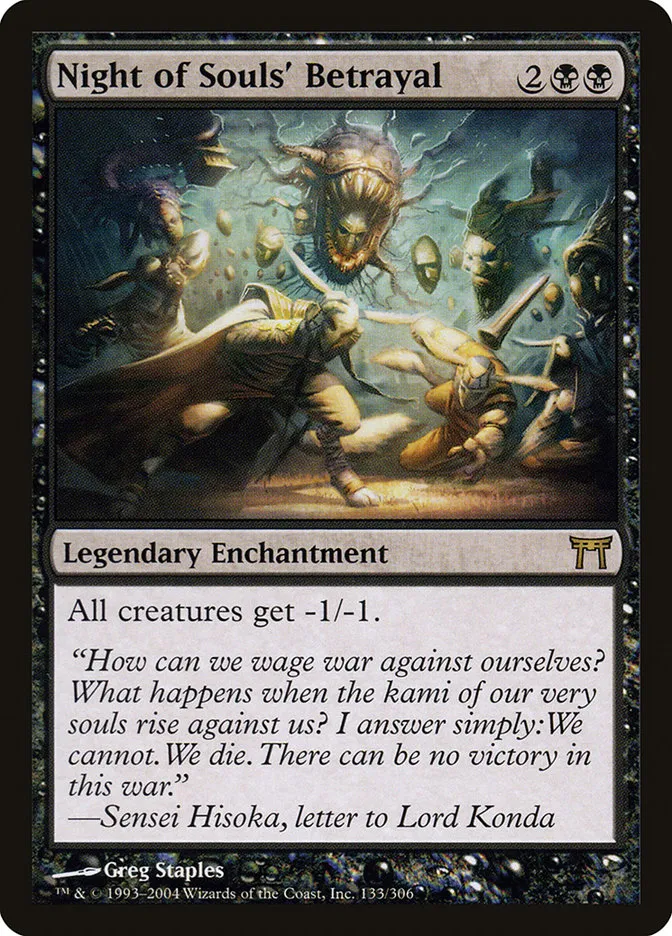 2004 Champions of Kamigawa Night of Souls' Betrayal #133 rare card image