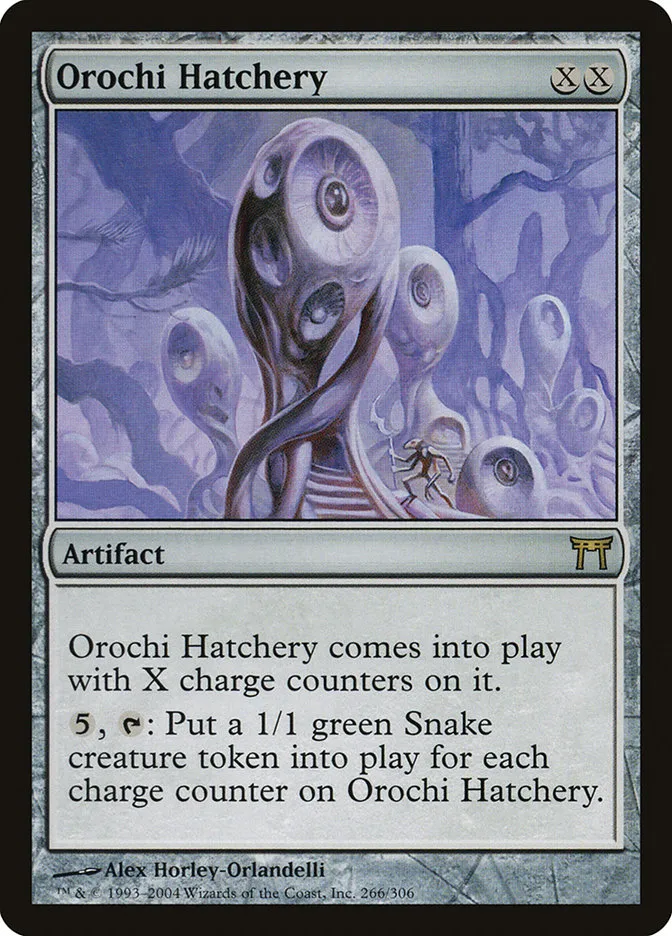 2004 Champions of Kamigawa Orochi Hatchery #266 rare card image