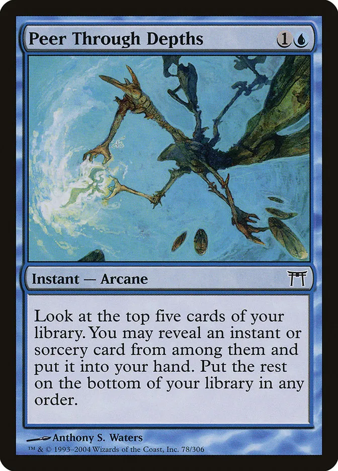 2004 Champions of Kamigawa Peer Through Depths #78 common card image