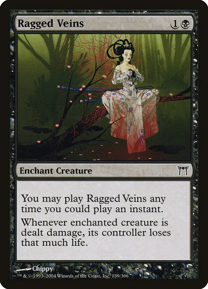 2004 Champions of Kamigawa Ragged Veins #139 common card image