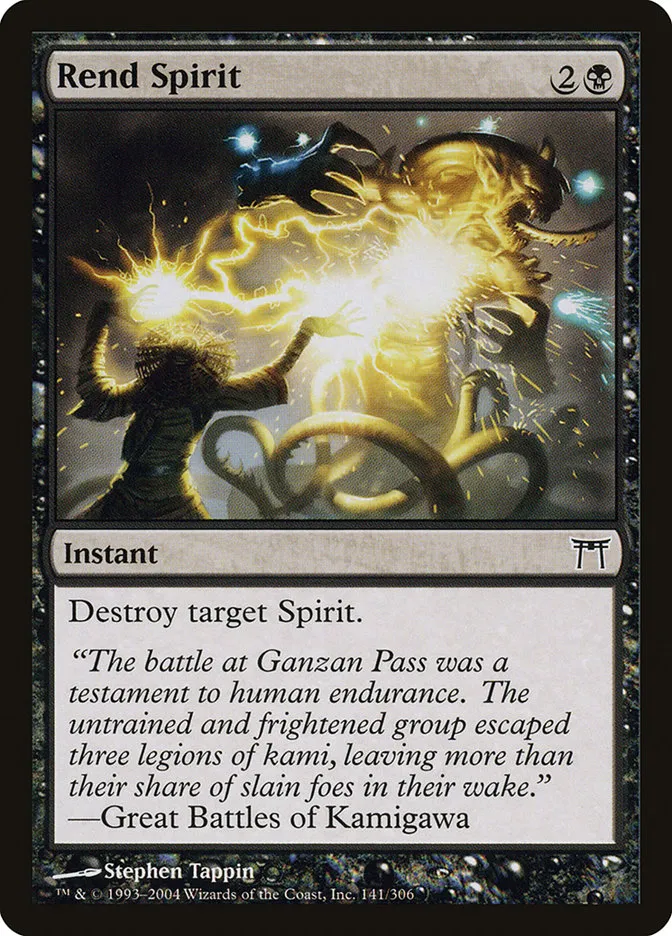 2004 Champions of Kamigawa Rend Spirit #141 common card image
