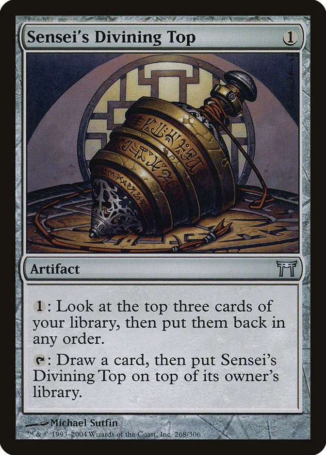 2004 Champions of Kamigawa Sensei's Divining Top uncommon #268 uncommon card image