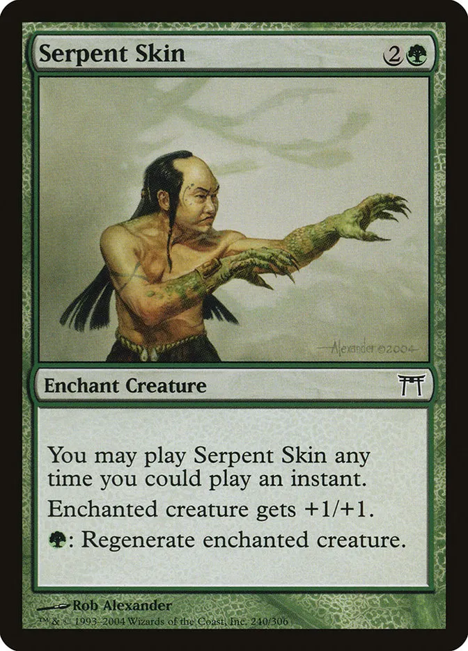 2004 Champions of Kamigawa Serpent Skin #240 common card image
