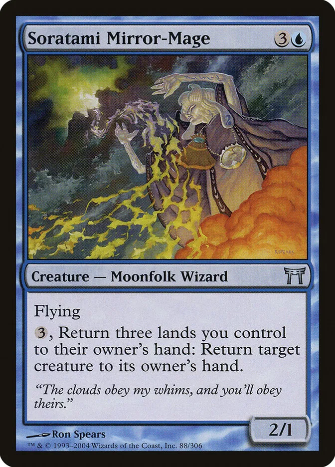 2004 Champions of Kamigawa Soratami Mirror-Mage #88 uncommon card image