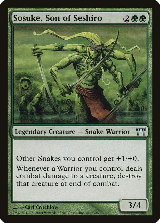 2004 Champions of Kamigawa Sosuke, Son of Seshiro #244 uncommon card image