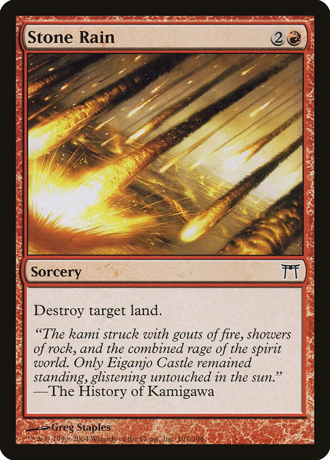 2004 Champions of Kamigawa Stone Rain #191 common card image