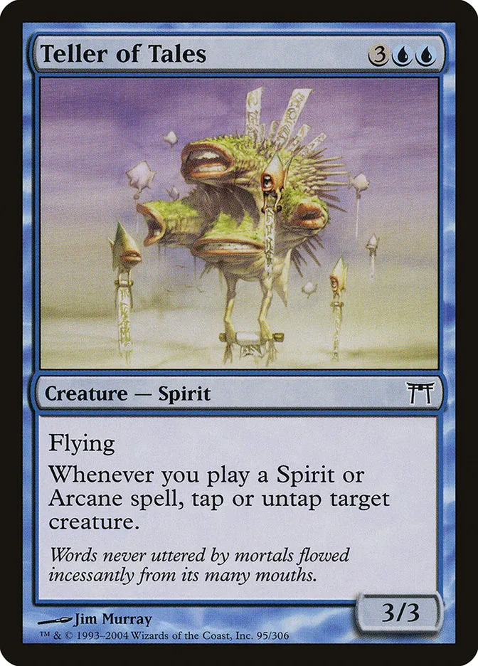 2004 Champions of Kamigawa Teller of Tales #95 common card image