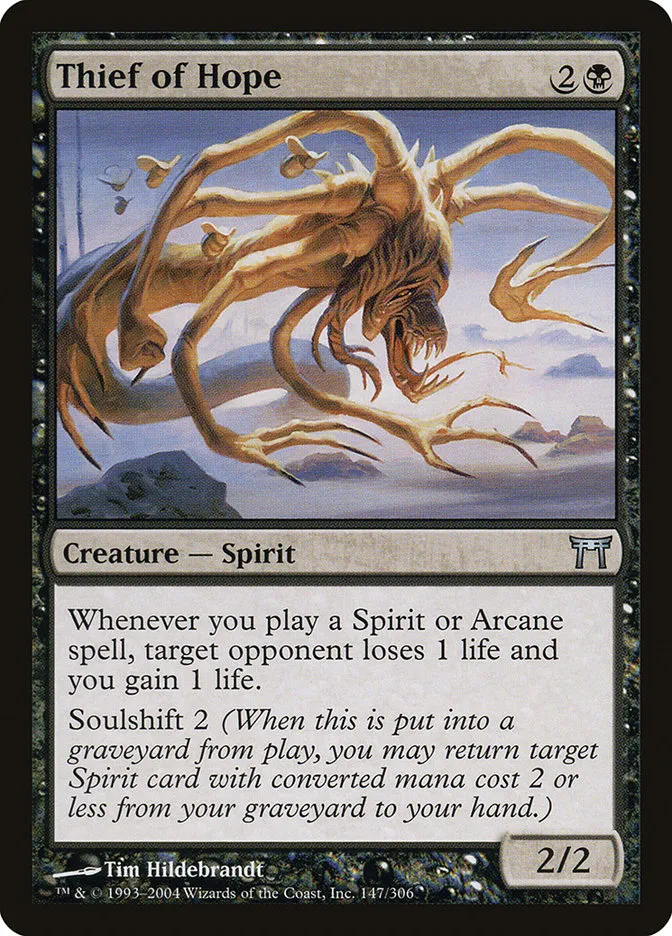 2004 Champions of Kamigawa Thief of Hope #147 uncommon card image