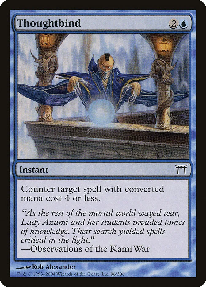 2004 Champions of Kamigawa Thoughtbind #96 common card image