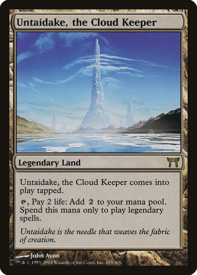 2004 Champions of Kamigawa Untaidake, the Cloud Keeper #285 rare card image