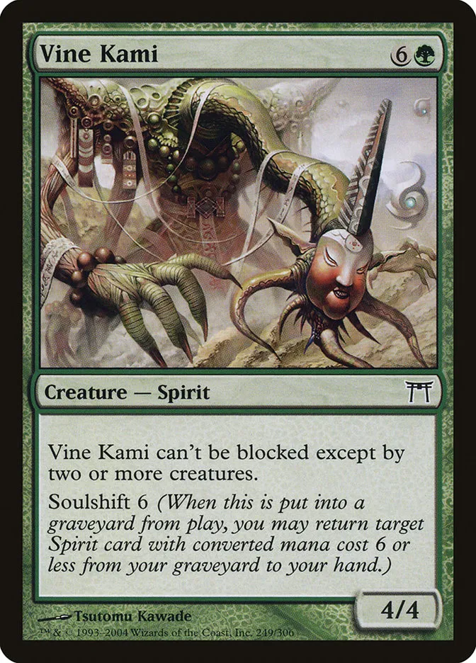 2004 Champions of Kamigawa Vine Kami #249 common card image