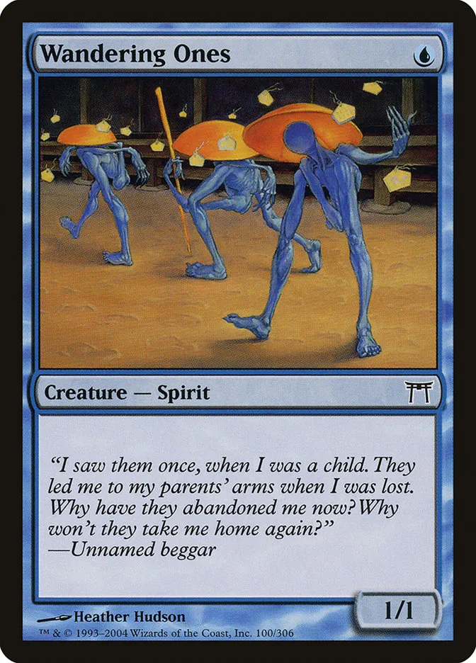 2004 Champions of Kamigawa Wandering Ones #100 common card image