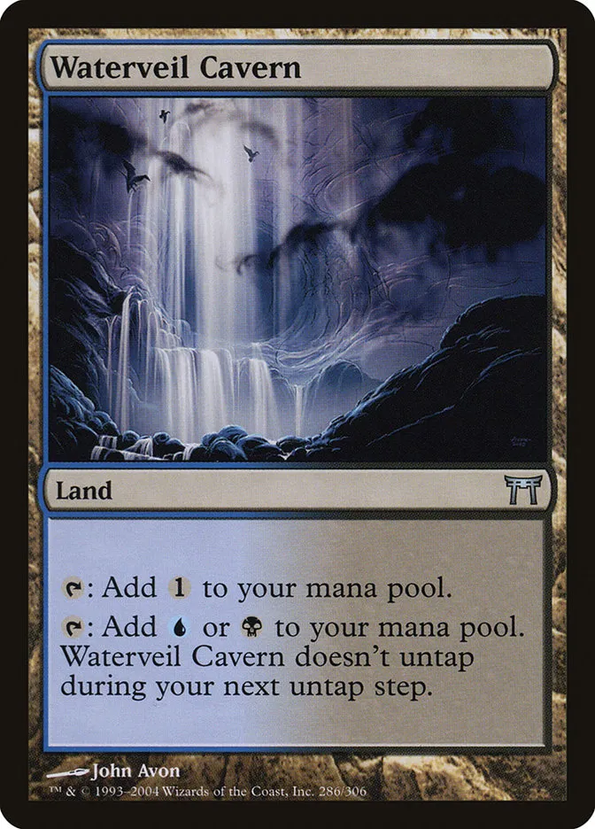 2004 Champions of Kamigawa Waterveil Cavern #286 uncommon card image