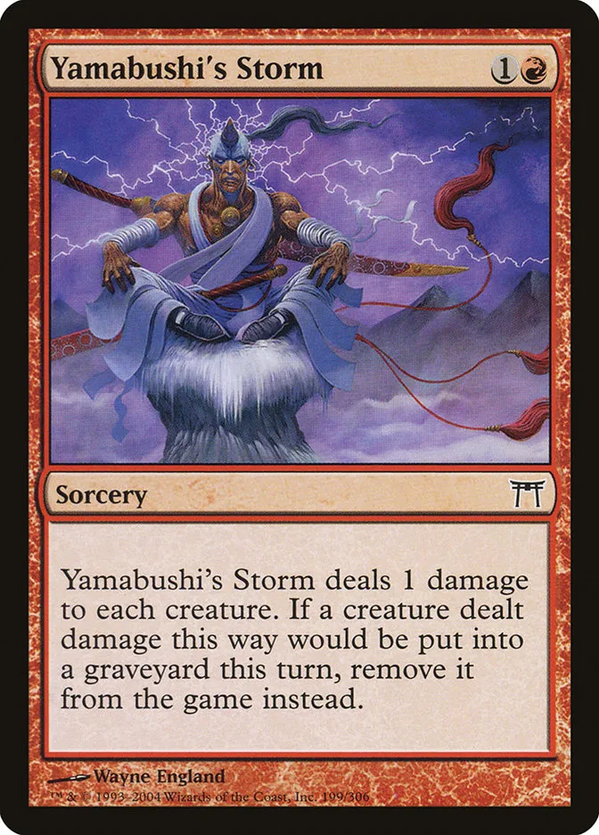 2004 Champions of Kamigawa Yamabushi's Storm #199 common card image