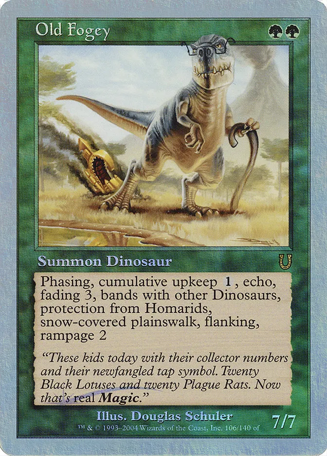 2004 Unhinged Old Fogey #106★ rare card image