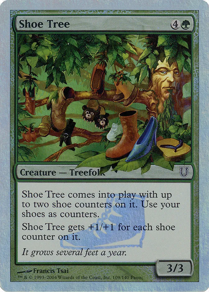 2004 Unhinged Shoe Tree #109★ common card image