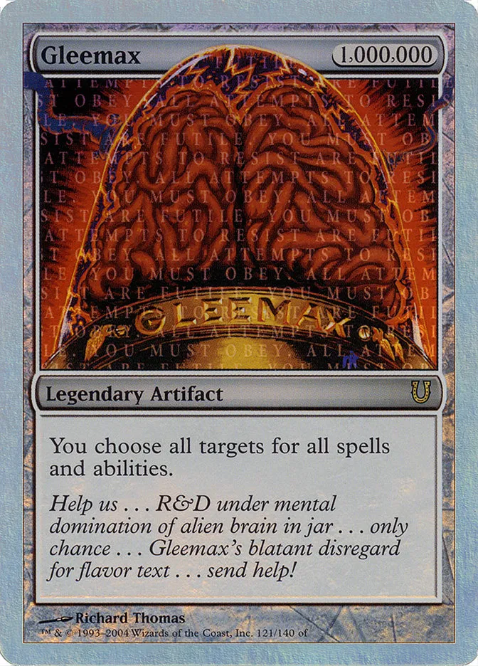 2004 Unhinged Gleemax #121★ rare card image