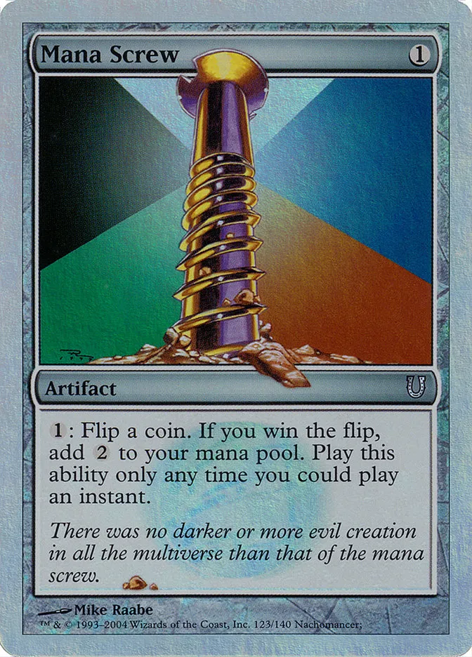 2004 Unhinged Mana Screw #123★ uncommon card image