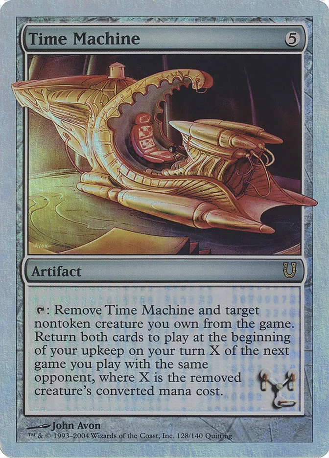 2004 Unhinged Time Machine #128★ rare card image