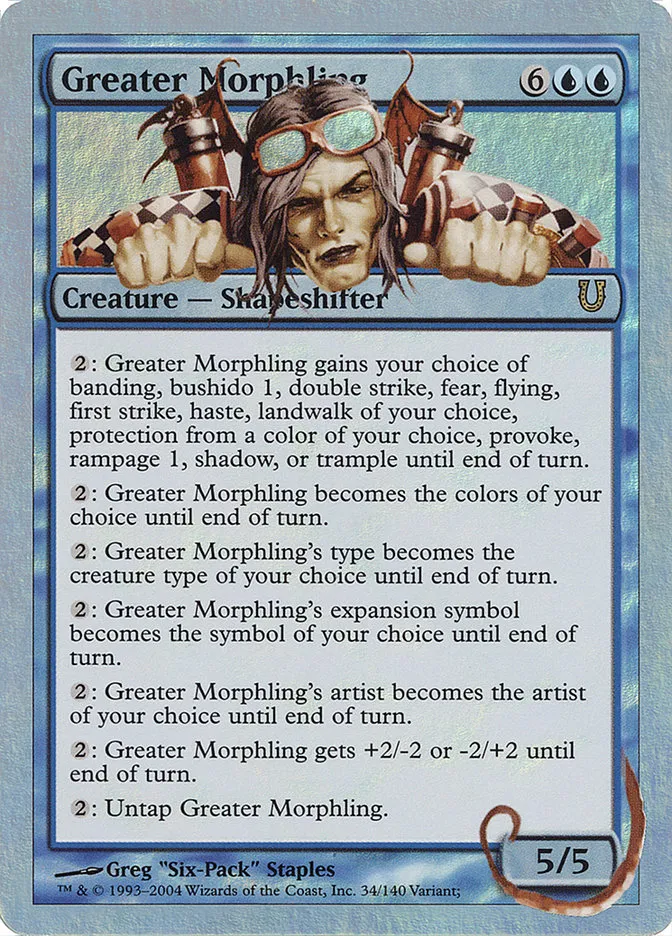 2004 Unhinged Greater Morphling #34★ rare card image