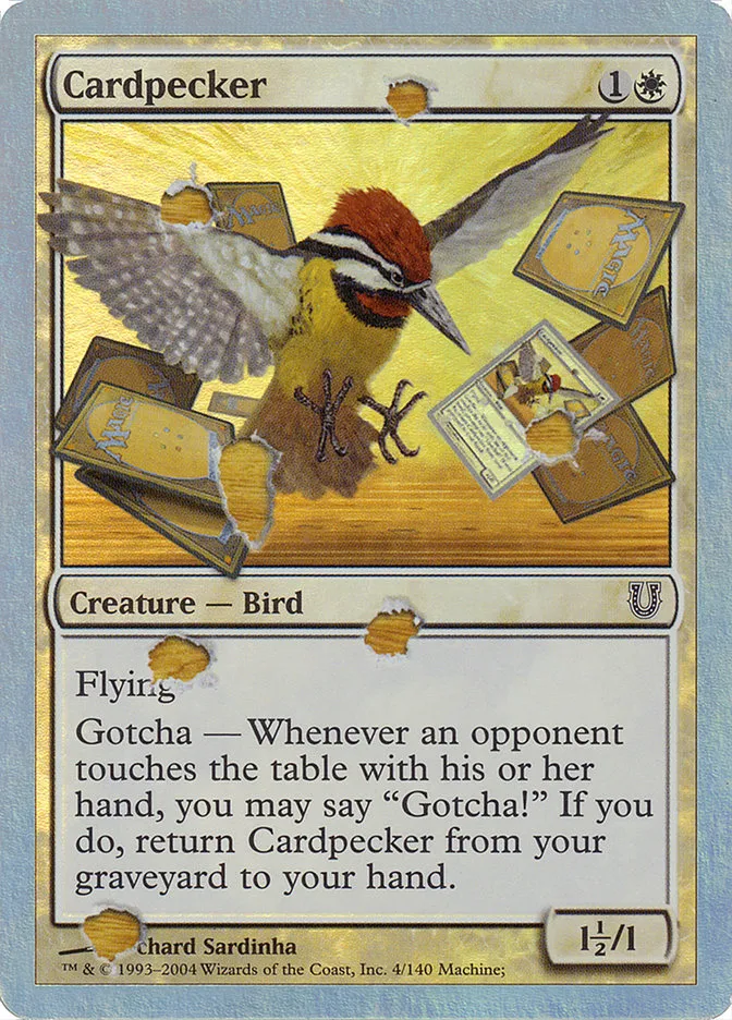 2004 Unhinged Cardpecker #4★ common card image