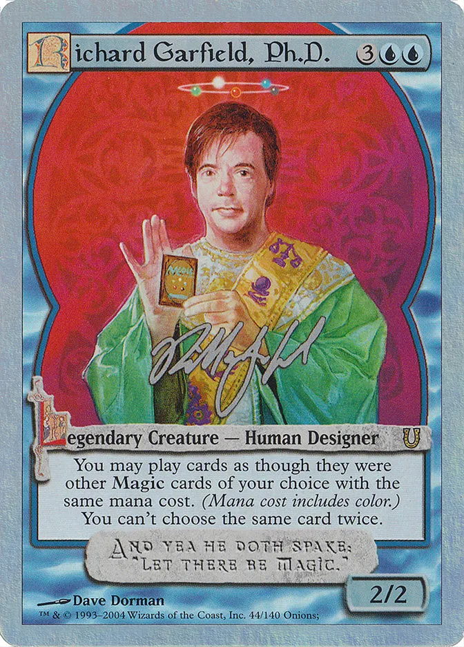2004 Unhinged Richard Garfield, Ph.D. #44★ rare card image