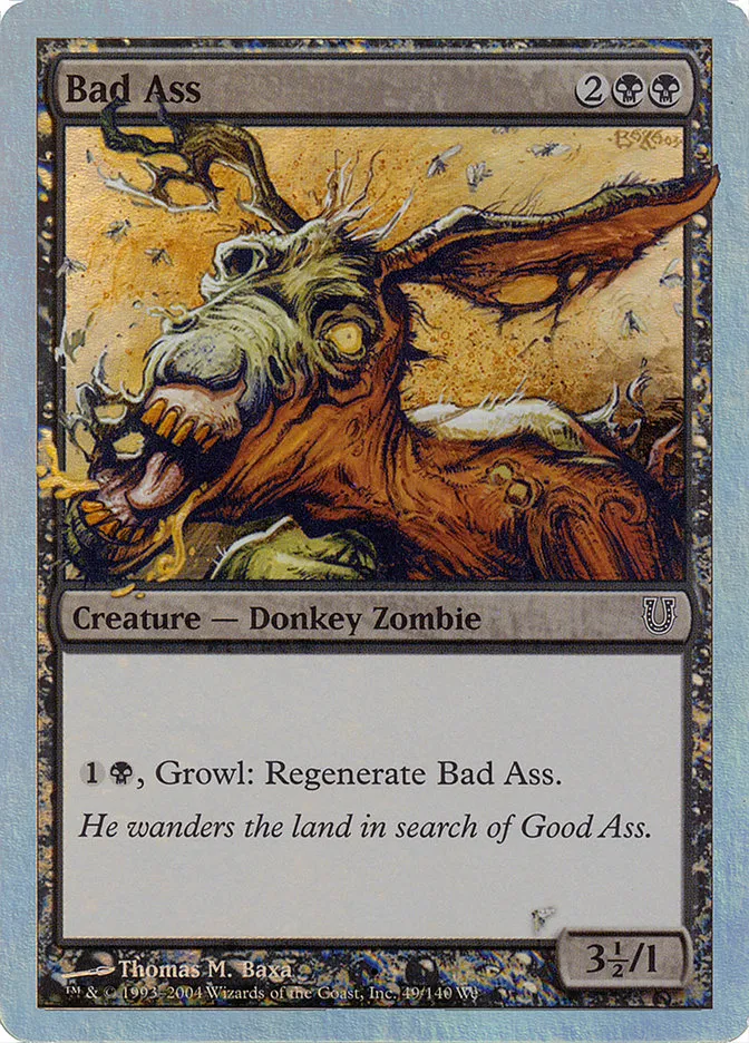 2004 Unhinged Bad Ass #49★ common card image