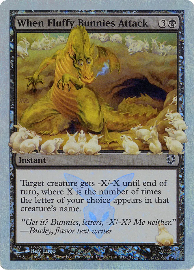 2004 Unhinged When Fluffy Bunnies Attack #67★ common card image