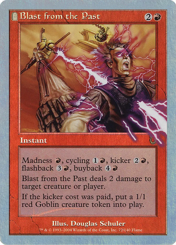2004 Unhinged Blast from the Past #72★ rare card image