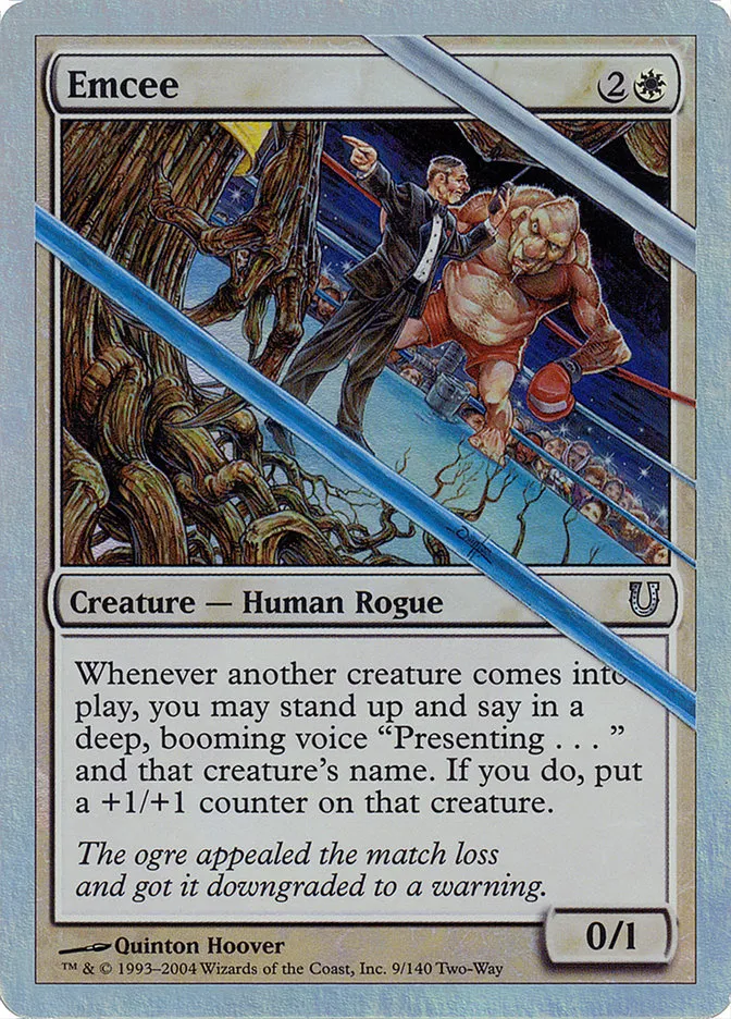 2004 Unhinged Emcee #9★ uncommon card image