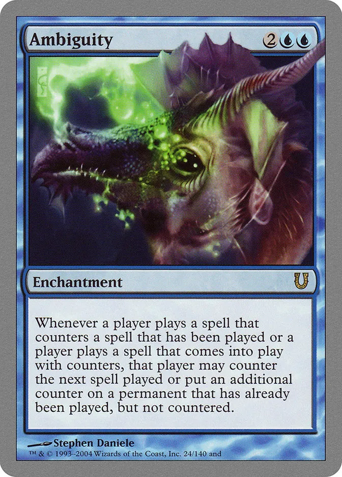2004 Unhinged Ambiguity rare #24 rare card image