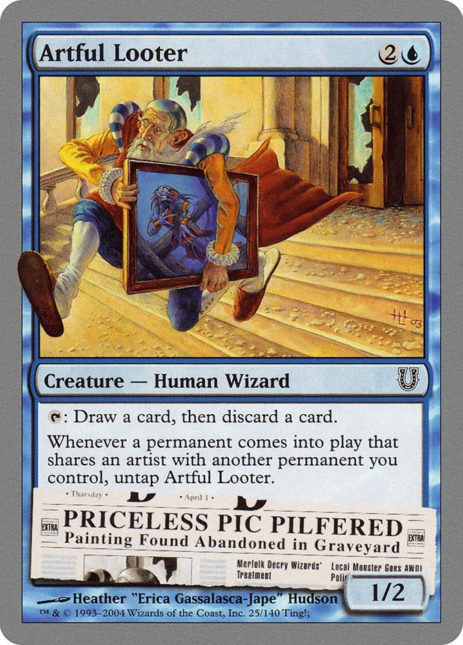 2004 Unhinged Artful Looter #25 common card image